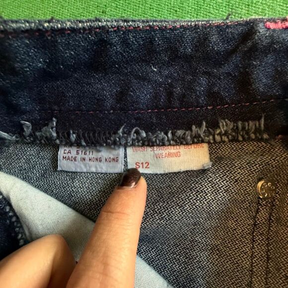 VTG 1970s Sergio Valente Pink Topstich Straight Leg Blue Jeans 27" NWT deadstock - Picture 8 of 10